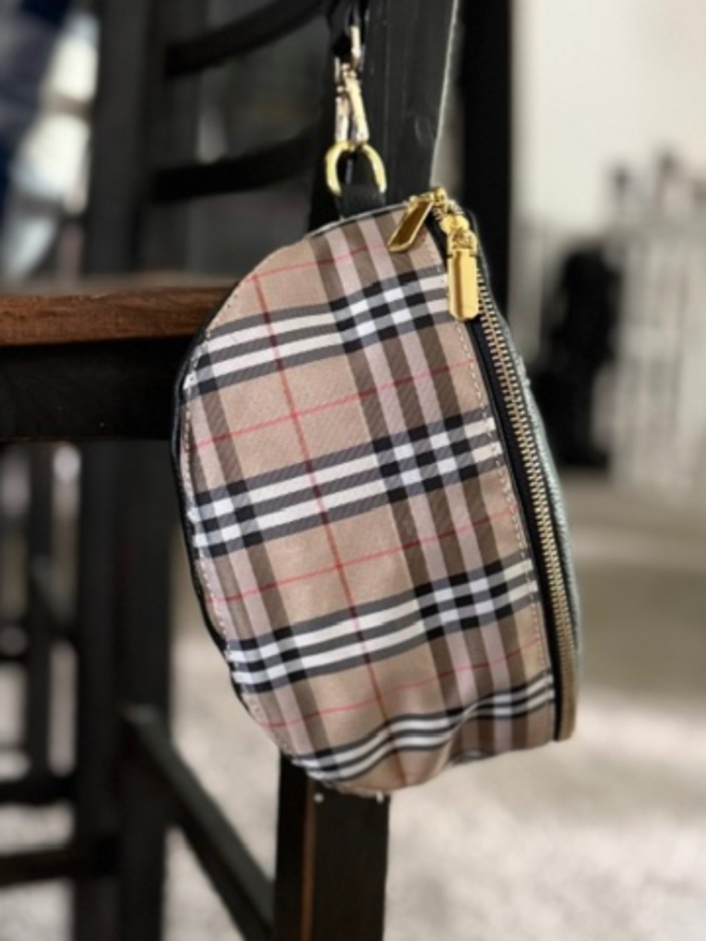 Repurposed Burberry crossbody
